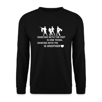 Danse Musique de danse - Sweat-shirt Unisexe - noir - Devant - Alina (178cm) & Michal (187cm)