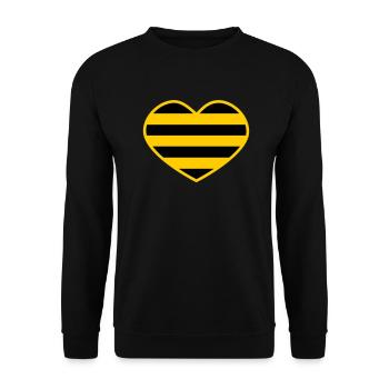 Rodent heart - Unisex Sweatshirt - black - Front - Alina (178cm) & Michal (187cm)