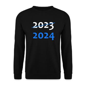 Bonne Année 2023 2024 - Sweat-shirt Unisexe - noir - Devant - Alina (178cm) & Michal (187cm)
