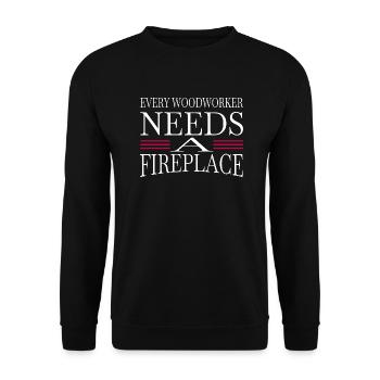 forester birthday present plumber - Unisex Pullover - Schwarz - Vorne - Alina (178cm) & Michal (187cm)