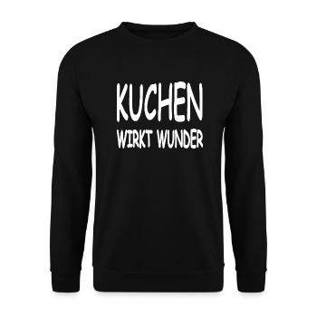 Kuchen - Unisex Pullover - Schwarz - Vorne - Alina (178cm) & Michal (187cm)