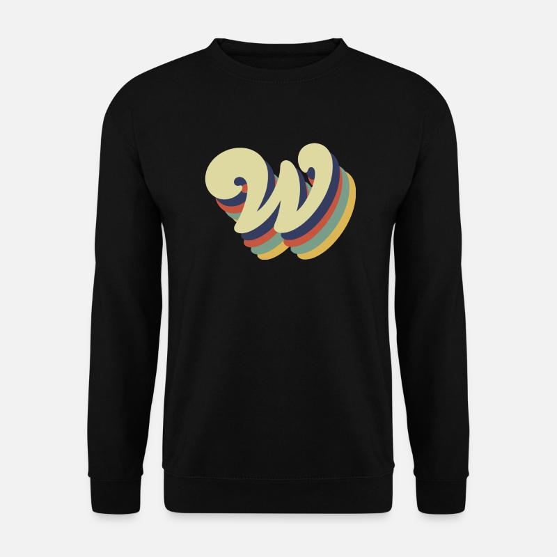 Retro-Brief w - Unisex Pullover - Schwarz