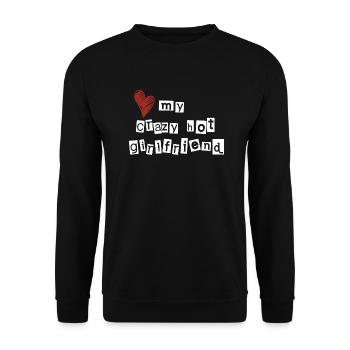 J’adore ma petite amie folle et sexy - Sweat-shirt Unisexe - noir - Devant - Alina (178cm) & Michal (187cm)