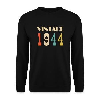 2003 Vintage Édition limitée Cadeau - Sweat-shirt Unisexe - noir - Devant - Alina (178cm) & Michal (187cm)