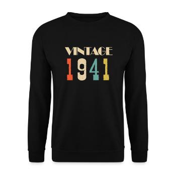 2006 Vintage Geschenk in limitierter Auflage - Unisex Pullover - Schwarz - Vorne - Alina (178cm) & Michal (187cm)