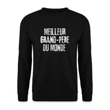 Meilleur grand-père du MONDE ! - Sweat-shirt Unisexe - noir - Devant - Alina (178cm) & Michal (187cm)