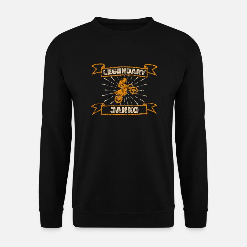 Motorrad Janko - Unisex Pullover - Schwarz