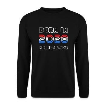 Niederlande 2028 - Unisex Pullover - Schwarz - Vorne - Alina (178cm) & Michal (187cm)