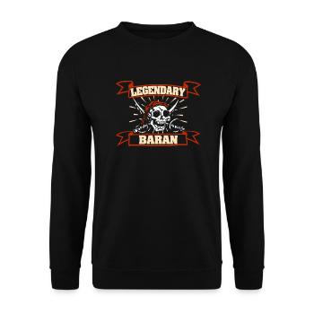 Carnival Baran - Unisex Sweatshirt - black - Front - Alina (178cm) & Michal (187cm)