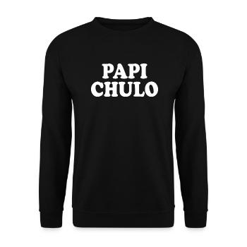 Papi chulo - Sweat-shirt Unisexe - noir - Devant - Alina (178cm) & Michal (187cm)