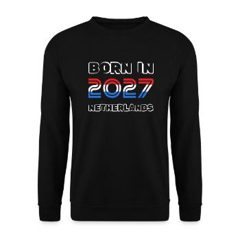 Netherlands 2027 - Unisex Pullover - Schwarz - Vorne - Alina (178cm) & Michal (187cm)