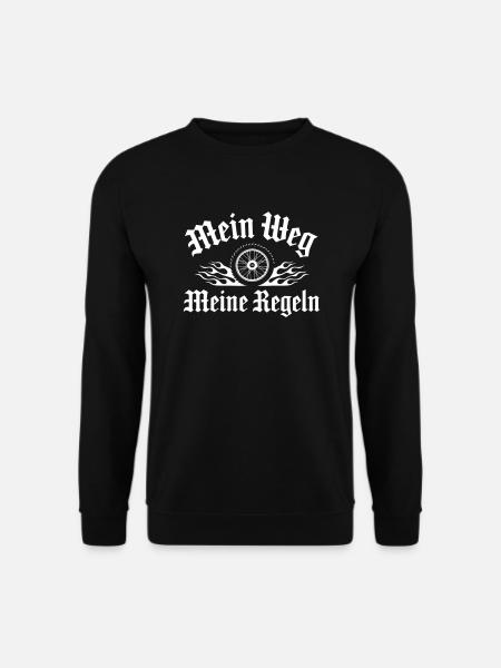 Mein Weg, Meine Regeln - Unisex Sweatshirt - black