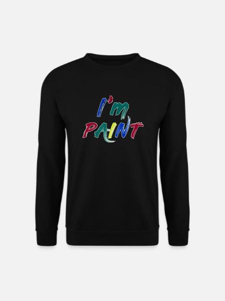 JEG ER MALING - JEG ELSKER AT FINGERMALE – FINGERMALING - Unisex sweater - sort