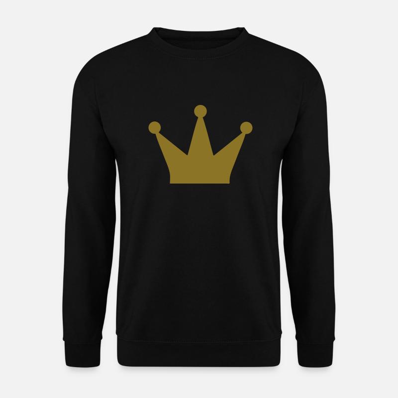 krone - Unisex Pullover - Schwarz