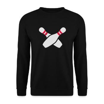 Bowling - Unisex Pullover - Schwarz - Vorne - Alina (178cm) & Michal (187cm)