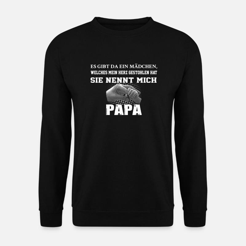 Papa Tochter - Unisex Pullover - Schwarz