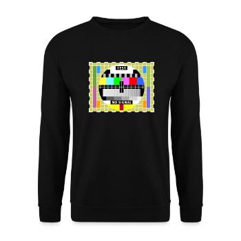 Affichage de l'achèvement de la transmission de l'image d'un téléviseur de test - Sweat-shirt Unisexe - noir - Devant - Alina (178cm) & Michal (187cm)
