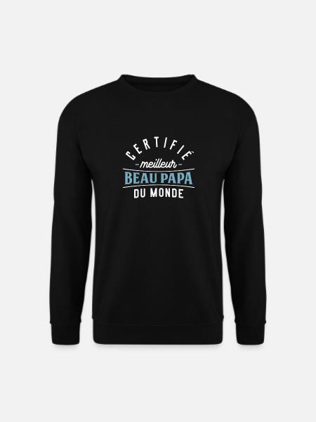 Meilleur beau papa cadeau - Sweat-shirt Unisexe - noir