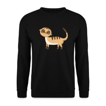 Meerkat Meerkat Meerkat Meerkat - Unisex Sweatshirt - black - Front - Alina (178cm) & Michal (187cm)
