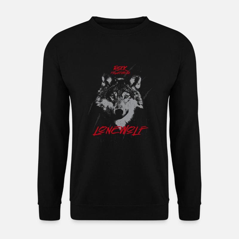 Lonely wolf - Unisex Sweatshirt - black
