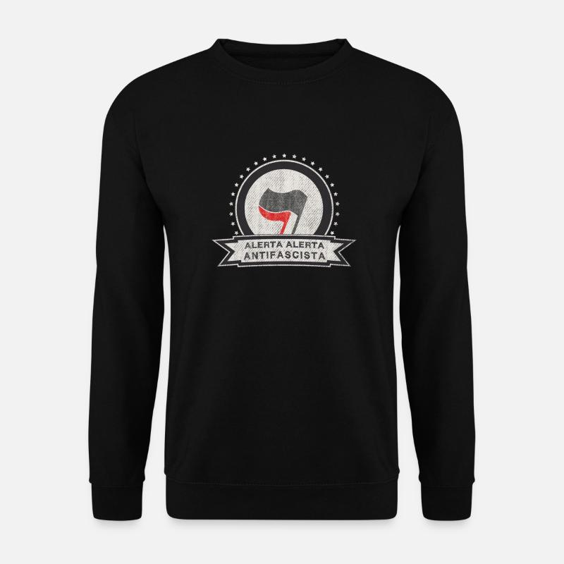 ANTIFASCISTA ANTIFA ALERTA ALERTA - Unisex Sweatshirt - black
