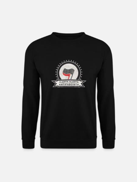Antifa International antifascista alerta alerta - Sweat-shirt Unisexe - noir