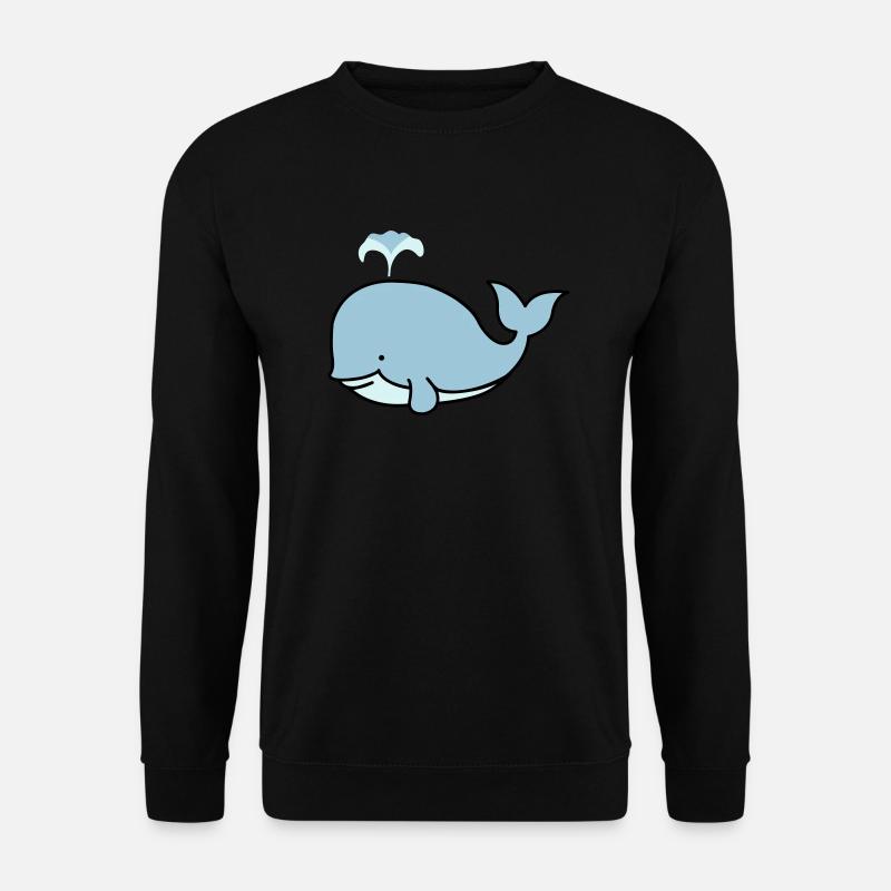 suesser_wal_02 - Unisex Pullover - Schwarz