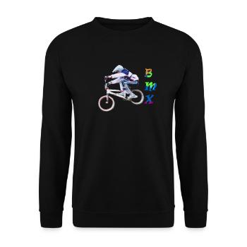 bmx - Unisex Pullover - Schwarz - Vorne - Alina (178cm) & Michal (187cm)