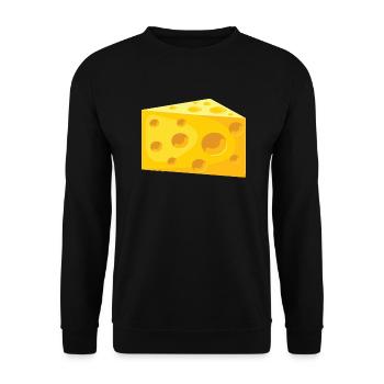fromage - Sweat-shirt Unisexe - noir - Devant - Alina (178cm) & Michal (187cm)