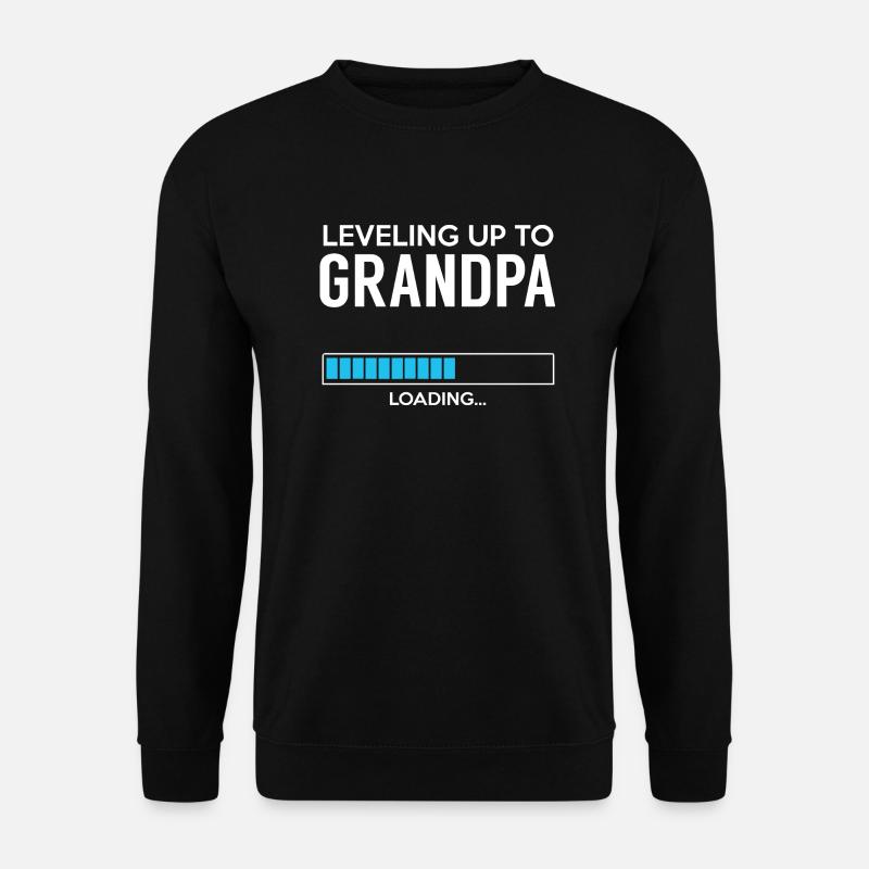 Leveling up to GRANDPA - Loading - Unisex Sweatshirt - black