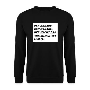 Marabu - Unisex Pullover - Schwarz - Vorne - Alina (178cm) & Michal (187cm)