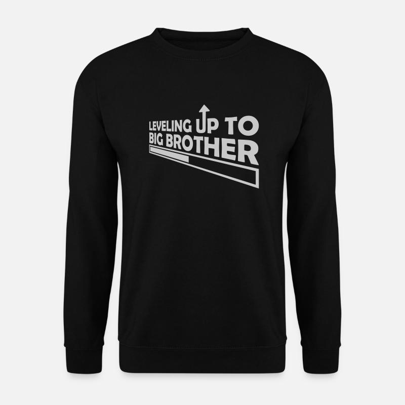 Leveling up big brother - Unisex Pullover - Schwarz