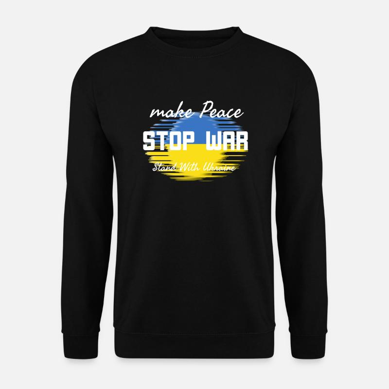 Make peace Stop War - Unisex Sweatshirt - black