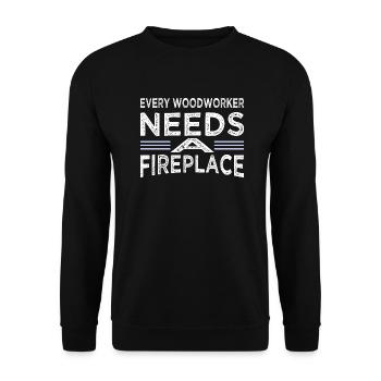 bingo hall tshirts logging funny - Unisex Pullover - Schwarz - Vorne - Alina (178cm) & Michal (187cm)