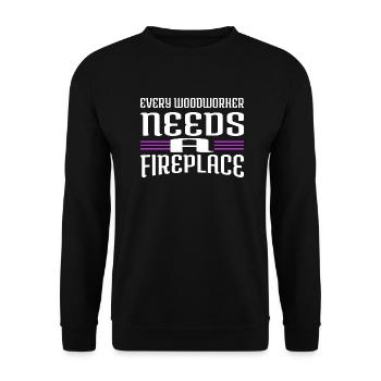 travaux forestiers dictons anniversaire idée de cadeau - Sweat-shirt Unisexe - noir - Devant - Alina (178cm) & Michal (187cm)