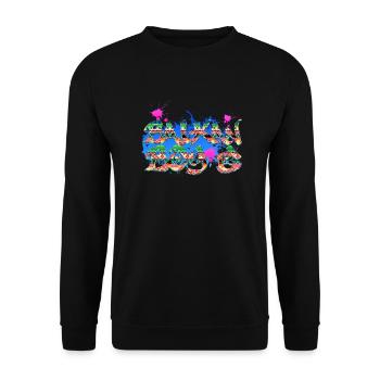 Balkan Junge Exyu Rock Bosnien Kroatien Serbien - Unisex Pullover - Schwarz - Vorne - Alina (178cm) & Michal (187cm)
