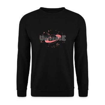 Universe - Unisex Sweatshirt - black - Front - Alina (178cm) & Michal (187cm)