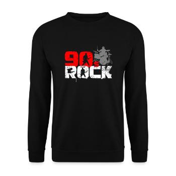 Amateur de musique rock vintage des années 90 - Sweat-shirt Unisexe - noir - Devant - Alina (178cm) & Michal (187cm)