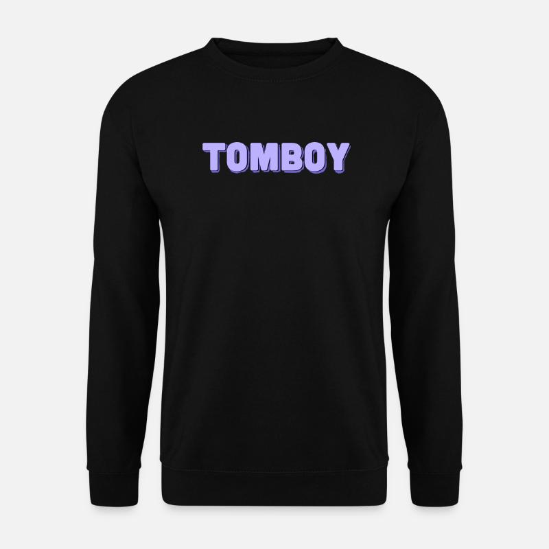 Tomboy lila - Unisex Pullover - Schwarz