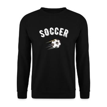 Fußball - Unisex Pullover - Schwarz - Vorne - Alina (178cm) & Michal (187cm)