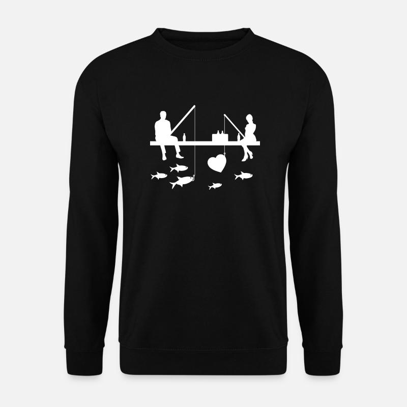 Angeln - Unisex Pullover - Schwarz