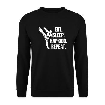 Hapkido Judo Martial Arts Aikido Martial Arts Karate - Unisex Sweatshirt - black - Front - Alina (178cm) & Michal (187cm)