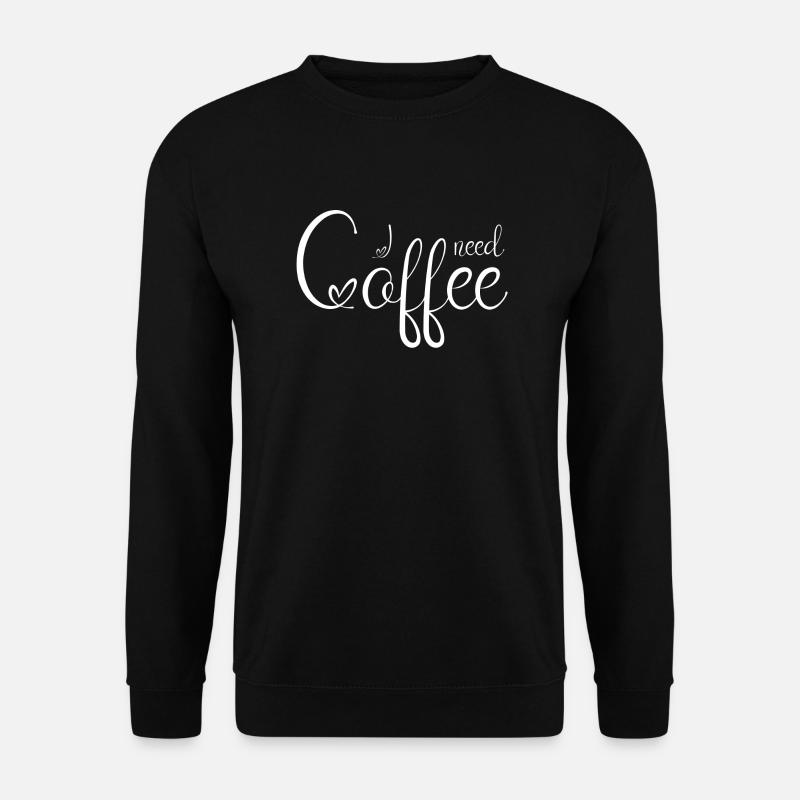 IneedCoffee2 - Unisex Pullover - Schwarz