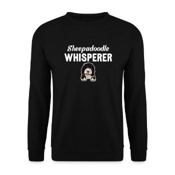 Sheepadoodle Doodle Dog - Sweat-shirt Unisexe - noir - Devant - Alina (178cm) & Michal (187cm)