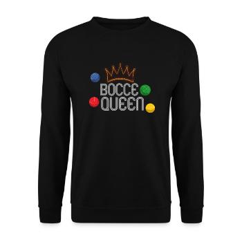 Bocce Bocci Colorful Balls Player I Gift - Unisex Sweatshirt - black - Front - Alina (178cm) & Michal (187cm)