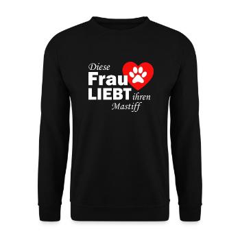 Dog Hund - Unisex Pullover - Schwarz - Vorne - Alina (178cm) & Michal (187cm)