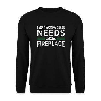 Love Cutter Union Carpenter Carpenter Plumber - Unisex Sweatshirt - black - Front - Alina (178cm) & Michal (187cm)