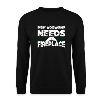 Impressionnants menuisiers arboriculteurs menuisiers menuisiers - Sweat-shirt Unisexe - noir - Devant - Alina (178cm) & Michal (187cm)