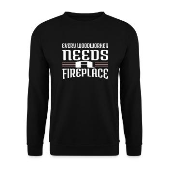 best forestry hearbeat bingo hall tshirts - Unisex Pullover - Schwarz - Vorne - Alina (178cm) & Michal (187cm)