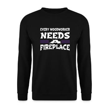 Chainsaw Carpenter Carpenter Funny Tshirts - Unisex Sweatshirt - black - Front - Alina (178cm) & Michal (187cm)